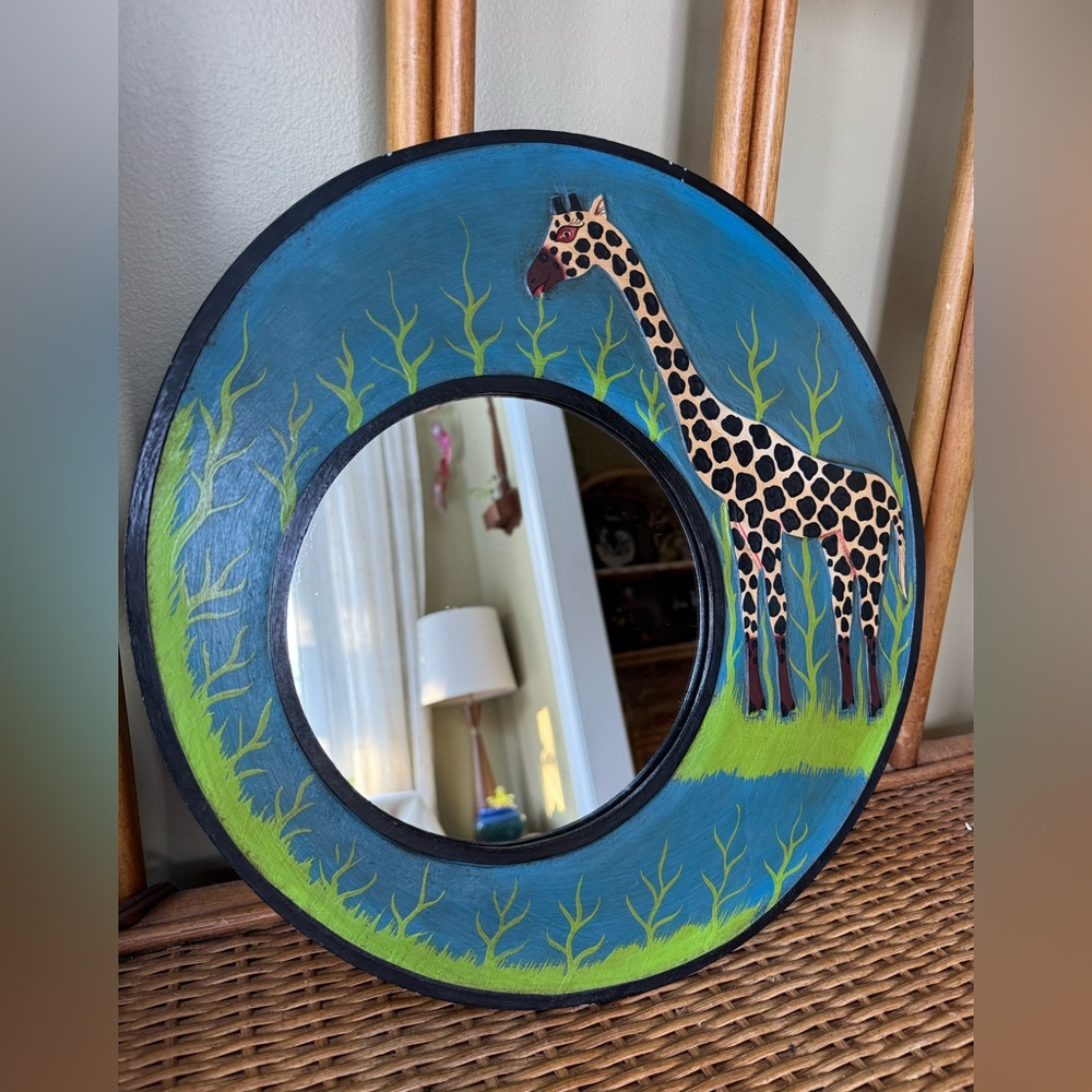 Hand-Painted Giraffe Mirrors – Whimsical & One-of-a-Kind - Picture 2 of 16